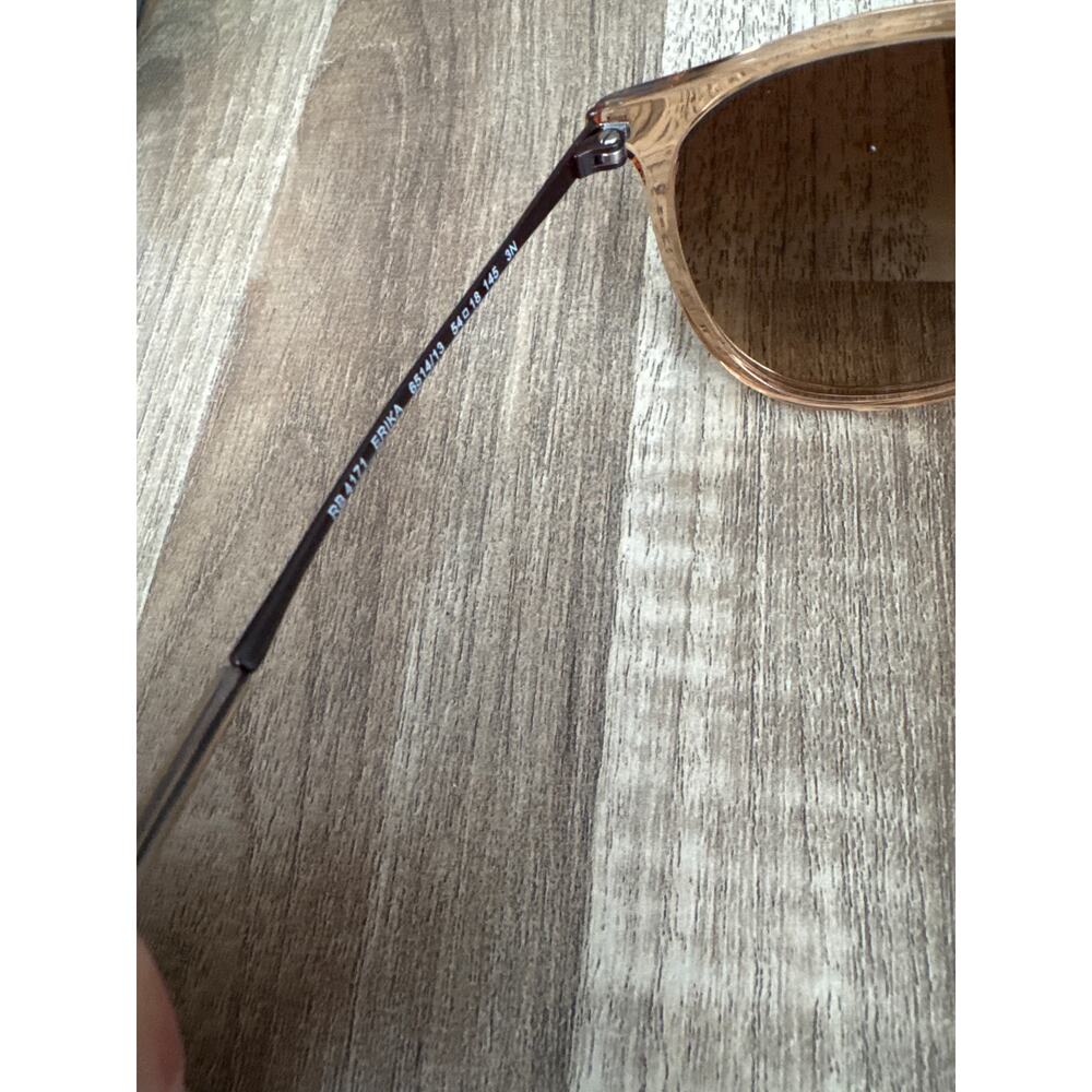 NWT Rayban Erika Classic Transparent Light Brown Sunglasses - Picture 5 of 7